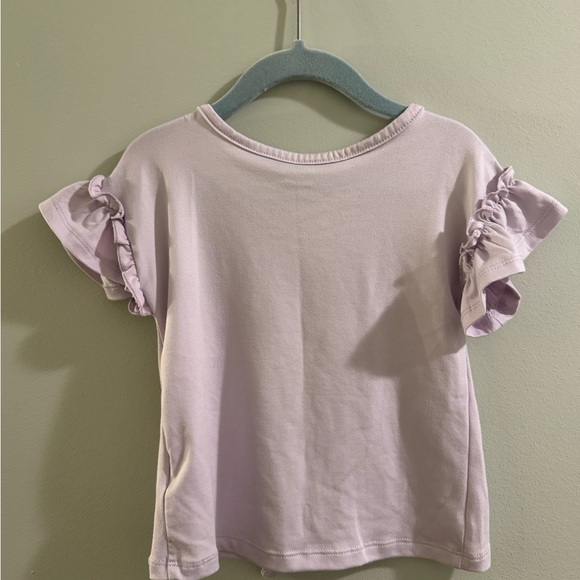* 3 FOR $20 * YOUNG HEARTS Light Purple Unicorn Tee - Picture 2 of 3